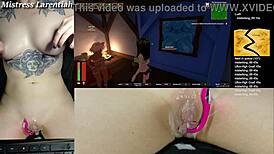 twitch egirl teases with tropical monster play and sticky cum surprise on her spot