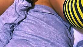 close-up perfect pussy stretched wide by monster cock after class!