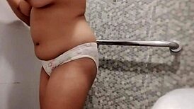 Ever seen bubbly water drench my huge filipina tits?