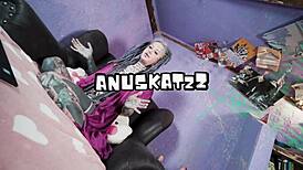 hey watch this tattooed punk model's live anal toy tease