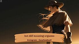 his deep moans soak her pussy completely