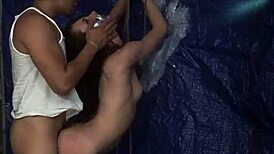 hd extreme anal gangbang with rough outdoor machine bondage