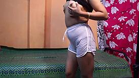 desi indian college girl strips naked dances sexy romances boyfriend at birthday dorm party then fucks doggystyle cowgirl