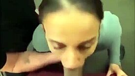 Husband Watches Wife Suck Black Cock in Threesome