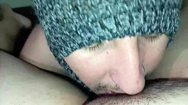 my horny neighbor's juicy pussy gets the best licking while she moans on the street