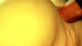 Ass fuck this happy slut double penetration toy handjob close-up!