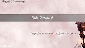 Sloppy tied throatfuck gagging petite feet hands bound deep