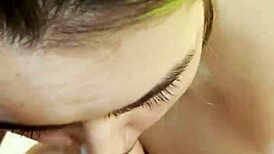 Goth Nikki Greaves Deepthroats Huge Cock in Steamy POV Blowjob