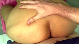 standing on balcony rubbing wet pussy on fence neighbor husband saw me fucked me hard creampie