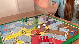 Game Night Win Gets Cute Stepsis Alicia Hall's Sloppy Facial Cumshot