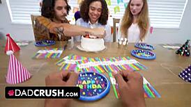 Stepdad Takes Virgin Stepdaughter's Pussy on Birthday