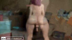 Uloversdoll shemale milf ladyboy takes huge dildo deep transsexual fun 😂🍆
