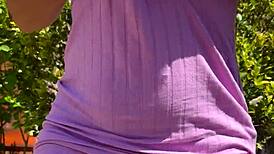 Lenushka Doll's Outdoor Cherry Picking Leads to Total Soaking Surprise