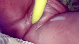 desibhabhi rams brinjal deep in wet pussy for messy cumshot