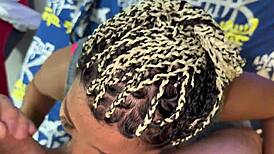 Colombian milf deepthroats fat cock rimjobs ass then bends for doggy destruction