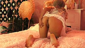 blonde barbie teases big tits ass outdoors stripping 😏🔥🍑