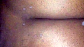 Huge Cum Blast Drenching Fat Ass Back and Hair!