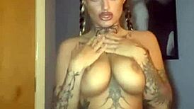 Big titty goth slut fingers tight pussy and ass until explosive orgasm