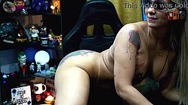 Bruna Lambertini Strips Naked On Podcast Ruan Drools In Sheer Red Barraco