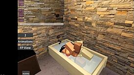 Wanna fuck this big tits bunny in roblox game?