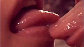 Ultimate close-up collection of Asian lesbian kisses