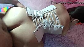 Puta latina wife rented for deep anal dp by mature boss for cash