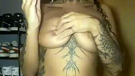 Big titty goth slut fingers tight pussy and ass until explosive orgasm