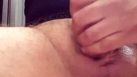 dutch babe strokes monster cock till massive cum explosion