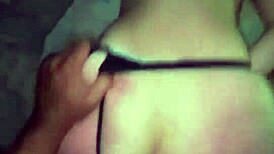 Skinny lotosui bends over for hard doggystyle pussy pounding. puffy lips take rough creampie finish