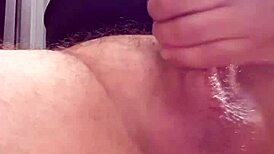 dutch babe strokes monster cock till massive cum explosion