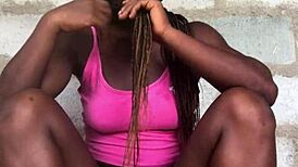 crazy bitch dildos her pussy and asshole nonstop