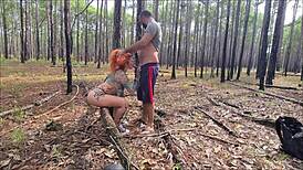 Tattooed latina teen flaunts big ass on trail before outdoor raw sex romp