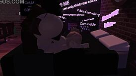 damn this big ass black whore prostitute shakes it wild on monster cock in roblox fuck frenzy