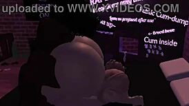 damn this big ass black whore prostitute shakes it wild on monster cock in roblox fuck frenzy