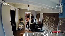 Rough Bondage Sex After Blind Date Caught on Hidden Spycam