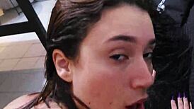 skinny brazilian wife gives her ASS and PUSSY a hard FUCKING to get them GAPING wide open