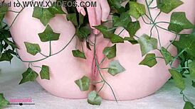 ivy teases curves and socks in steamy solo play session