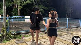 whoa i went running and ended up fucking this hot guy's monster cock outdoors 🔥🍆