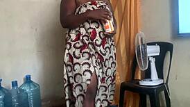 THICK BBW NEIGHBOR'S JUICY ASS RUBBED POST-SHOWER INTO HOT LOTION PLAYTIME!