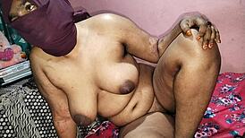 Step-Son Slams Curvy Stepmom's Huge Tits In Hard Desi Pound