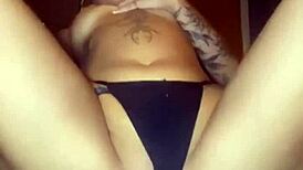 Big titty goth slut fingers tight pussy and ass until explosive orgasm