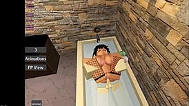 Wanna fuck this big tits bunny in roblox game?