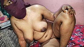 Step-Son Slams Curvy Stepmom's Huge Tits In Hard Desi Pound