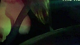 Italian MILF ARTEMISIA LOVE Drives Car with BIG TITS FLASHING. Horny Wife Shows Off Nipples