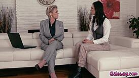 dee's mind blown by aidra's huge tits and hot milf body 😍🍒🔥