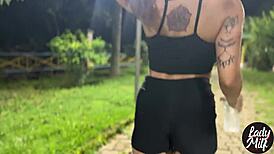 whoa i went running and ended up fucking this hot guy's monster cock outdoors 🔥🍆