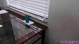 Petite German 18+ Teen SLURPS Stepbro's Huge Banana Hungrily