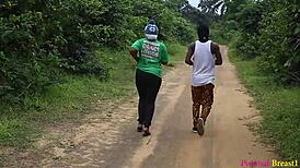 You walk out in the village and suddenly get fucked doggystyle bent over big ass outdoors