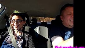 hot tattooed latina gives sloppy kisses then hot action car to hotel??