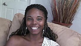 Stacy Adams Teases Wet Pussy Before Big Black Cock Facial and Interracial Pounding